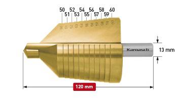 фото Сверло ступенчатое karnasch ф60х120мм цилиндрический (21.3021)