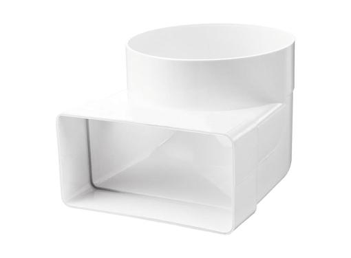 Изображение товара Колено VENTS 823 204x60х150 мм из пластика для вентиляции