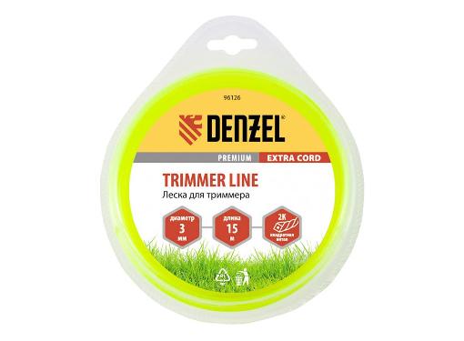 Изображение товара Леска для триммера DENZEL 96126 квадрат 3 мм 15 м двухкомпонентная Германия