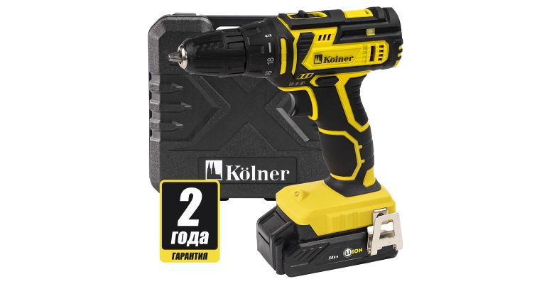 Дрель-шуруповерт KOLNER KCD 20-2LC