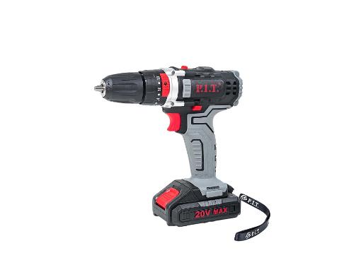 Изображение товара Аккумуляторный шуруповерт P.I.T. PSR 18-D1F 18В, два аккумулятора, кейс, светодиод, 2 скорости