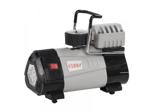 Изображение товара Автомобильный компрессор СТАВР КА-12Ф с фонарем и сумкой