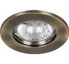 Светильник FERON DL10/DL3201 mr16 50w g5.3 античное золото/gab