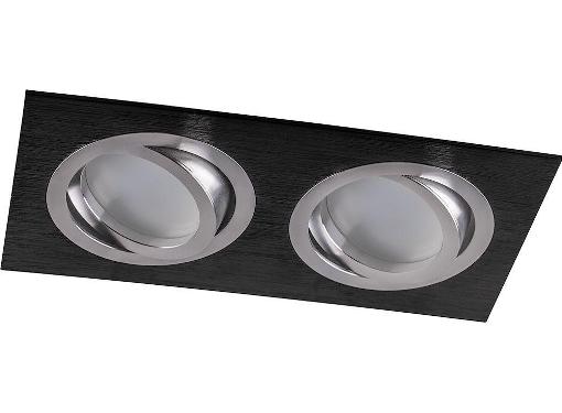 Изображение товара Потолочный встраиваемый светильник FERON DL2802 50W G5.3 прямоугольник черный