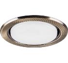 Светильник FERON DL5042 15w 230v gx53 ''круг'' без лампы античное золото