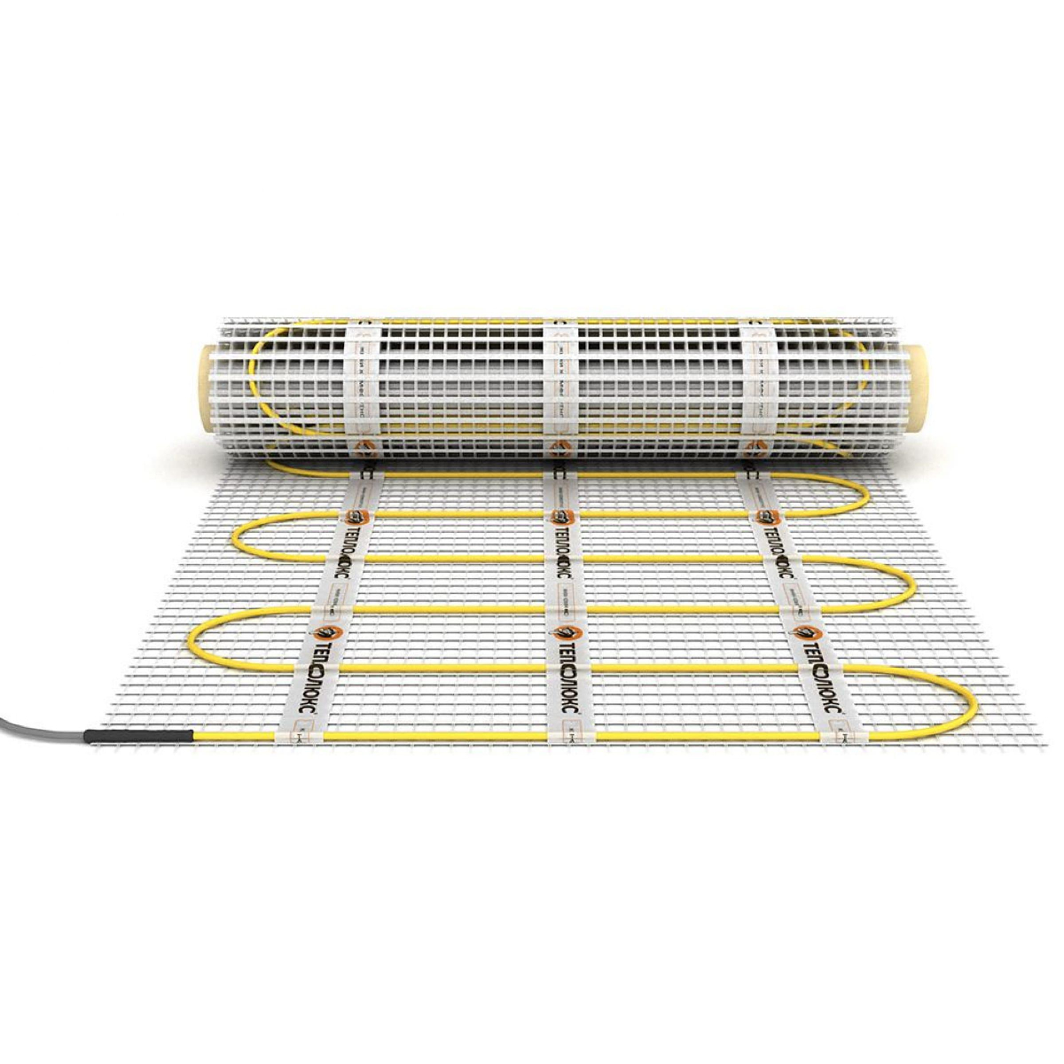 Электрический теплый пол м2. Мат нагревательный 