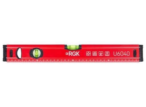 Изображение товара Пузырьковый уровень RGK U6040 40 см профессиональный точный с магнитом