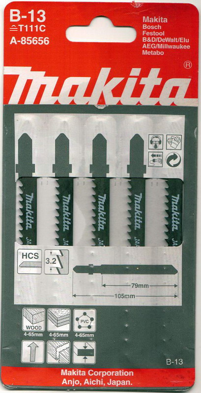 Пилки для лобзика Makita B-13 (t111c)