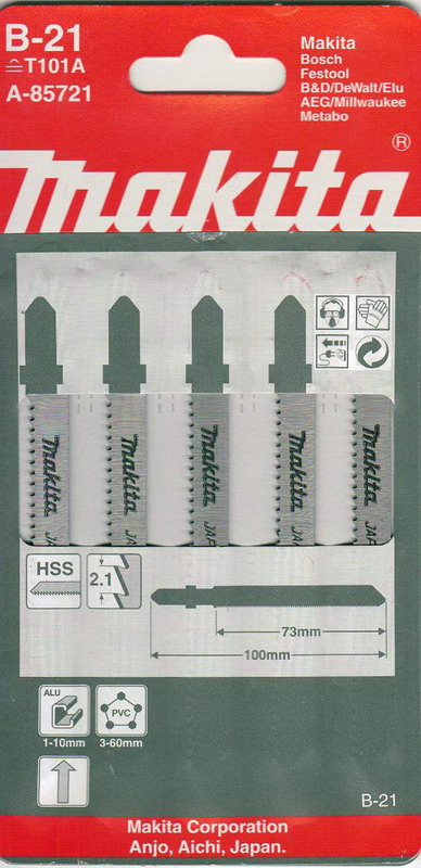 

Пилки для лобзика Makita B-21 (t101a, B-21 (t101a)