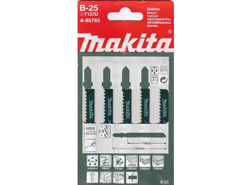 Изображение товара Пилки для лобзика MAKITA B-25 HSS 100 мм 5 шт для металла