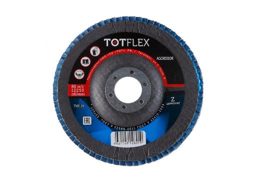 Изображение товара Круг лепестковый торцевой TOTFlex КЛТ2 125х22 120 P для металла