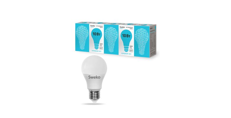 ����� ������������ SWEKO 38799 42LED-A60-10W-230-4000K-E27-P