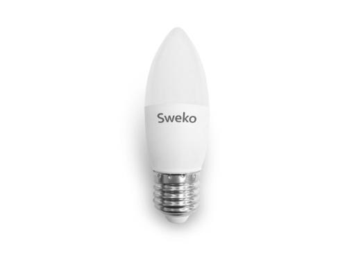 Изображение товара Светодиодная лампа Sweko 42 LED-C35 10W E27 теплый белый 3000K