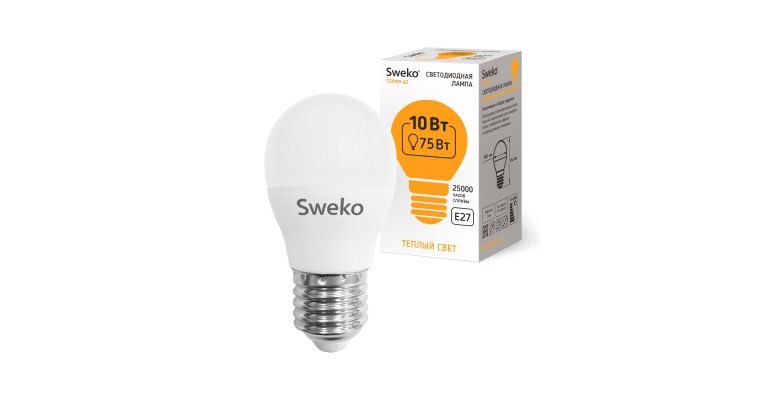 ����� ������������ SWEKO 38743 42LED-G45-10W-230-3000K-E27