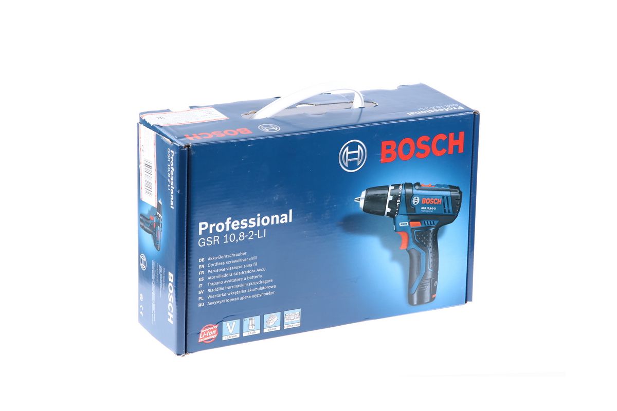 Дрель аккумуляторная Bosch GSR 10,8-2-LI Professional 1.5 Ач - цена,  отзывы, видео, фото и инструкция - купить в Москве, СПб и РФ