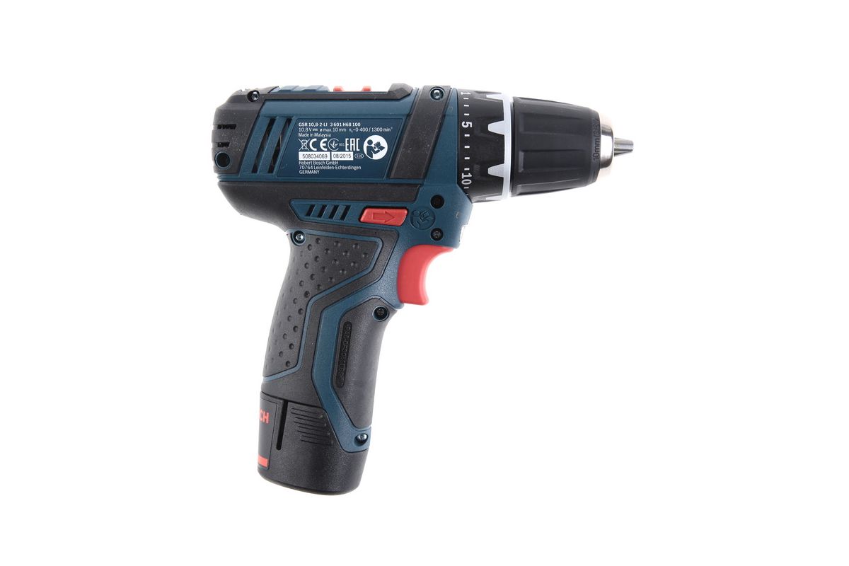 Дрель аккумуляторная Bosch GSR 10,8-2-LI Professional 1.5 Ач - цена,  отзывы, видео, фото и инструкция - купить в Москве, СПб и РФ