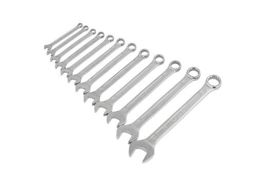 Изображение товара Набор комбинированных гаечных ключей NORGAU NBS7-012 12 штук тайваньский стандарт