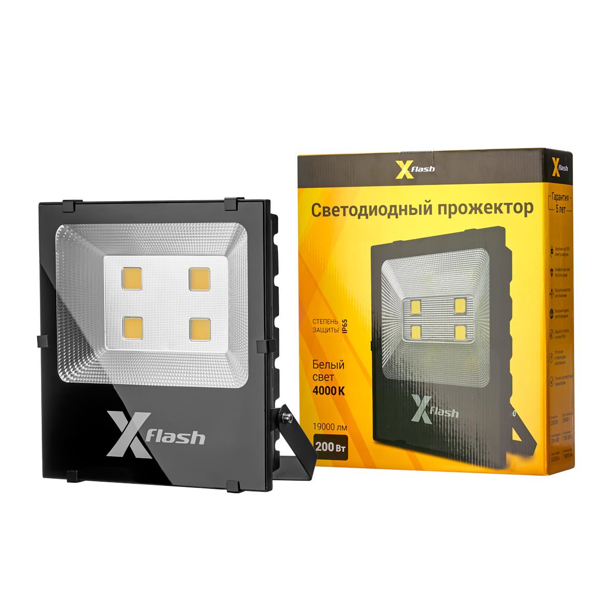 фото Прожектор светодиодный x-flash 49226 xf-fl-cob-200w-4000k