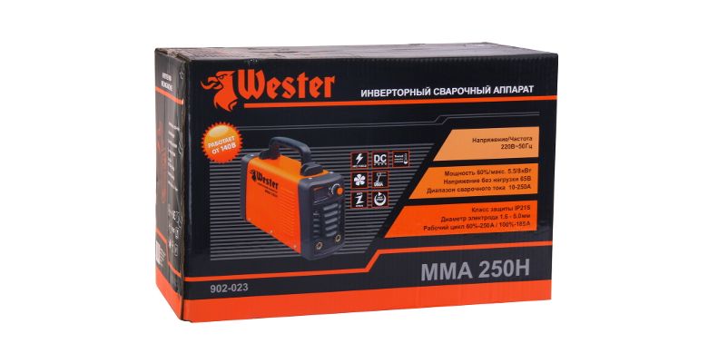 Сварочный инвертор WESTER ММА250Н
