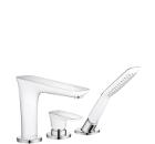 Изображение товара Смеситель для ванны и душа HANSGROHE PuraVida белый с ручным душем