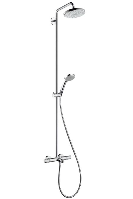 фото Душевая система hansgrohe croma 220 showerpipe 27223000