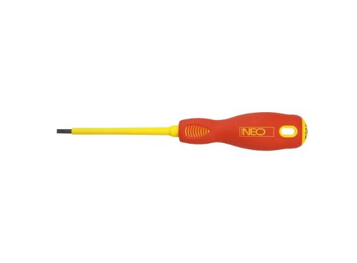 Изображение товара Диэлектрическая отвертка NEO 04-051 75 мм 1000 В шлиц плоская