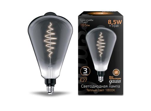  GAUSS LED Filament ST164 E27 8.5W Gray 165lm 1800K 1/6 157802005