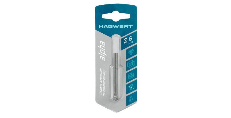 Сверло HAGWERT Ф6мм цилиндрический (576206)