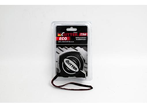 Изображение товара Рулетка измерительная RITTER HT504725 7,5 м, металлическая лента с нейлоновым покрытием