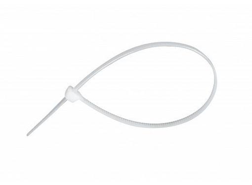 Изображение товара Нейлоновые кабельные стяжки HLT 200х4,8 мм, 100 шт белые