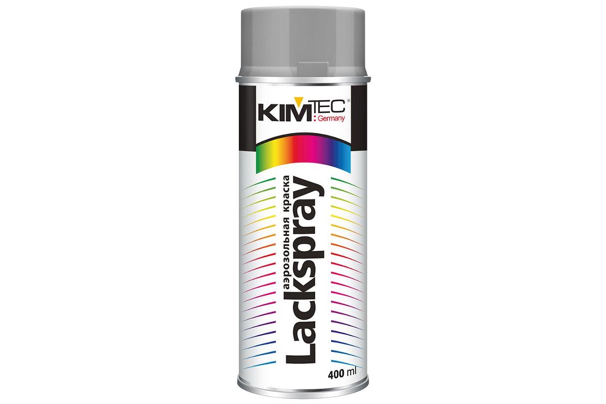 Краска аэрозольная KIM TEC Lackspray светло-серая, RAL 7004 (110124) купить  в Уфе по доступной цене: характеристики и фото