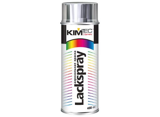 Изображение товара Аэрозольная краска KIM TEC Lackspray металлик серебро 0.4 л баллон
