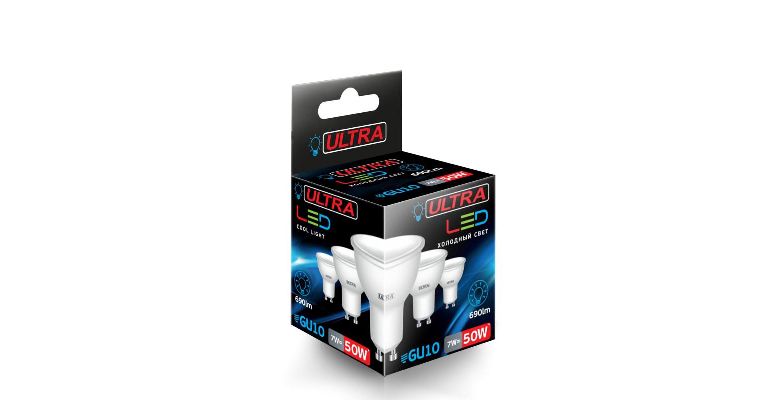 ����� ������������ ULTRA LED GU 10 7W 4000K