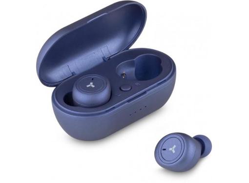 Изображение товара Беспроводные наушники ACCESSTYLE Denim TWS синий с микрофоном и влагозащитой