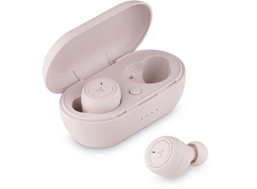 Изображение товара Беспроводные наушники ACCESSTYLE Denim TWS розовые с Bluetooth 5.0 и водозащитой