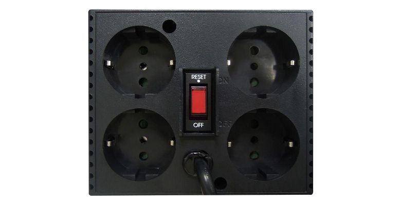 Стабилизатор напряжения POWERCOM TCA-1200 Black