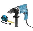 Набор MAKITA Дрель ударная HP1631K +Рулетка 5м (PGC-80520)