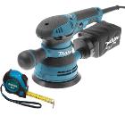 Набор MAKITA Эксцентриковая машина BO5041K +Рулетка 5м (PGC-80520)