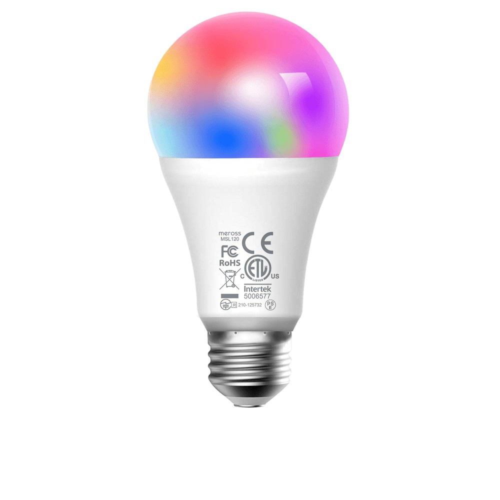 фото Умная лампа meross smart wifi led bulb (1 pack) with color changing msl120hk(eu)