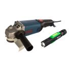 Изображение товара Набор ФИОЛЕНТ УШМ (болгарка) МШУ5-11-150 +Фонарь FLL 5 Вт 200 Лм