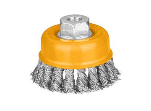 Изображение товара Кордщетка чашеобразная 75 мм для УШМ INGCO WB20751 сталь
