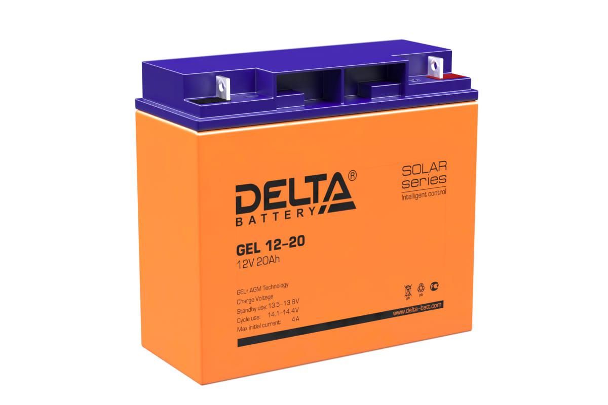 Аккумуляторная батарея Delta GEL 12-20 - цена, отзывы, фото и инструкция -  купить в Москве, СПб и РФ