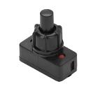 Выключатель DUWI черный 2 контакта 250В 1А ВКЛ-ВЫКЛ (тип PBS-17A2)