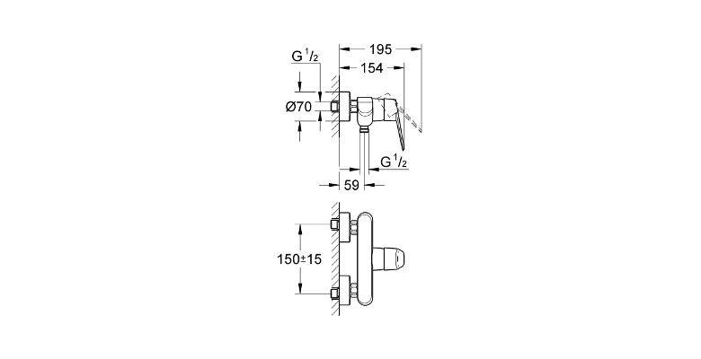 ��������� ��������� GROHE Eurodisc Cosmopolitan 33569002
