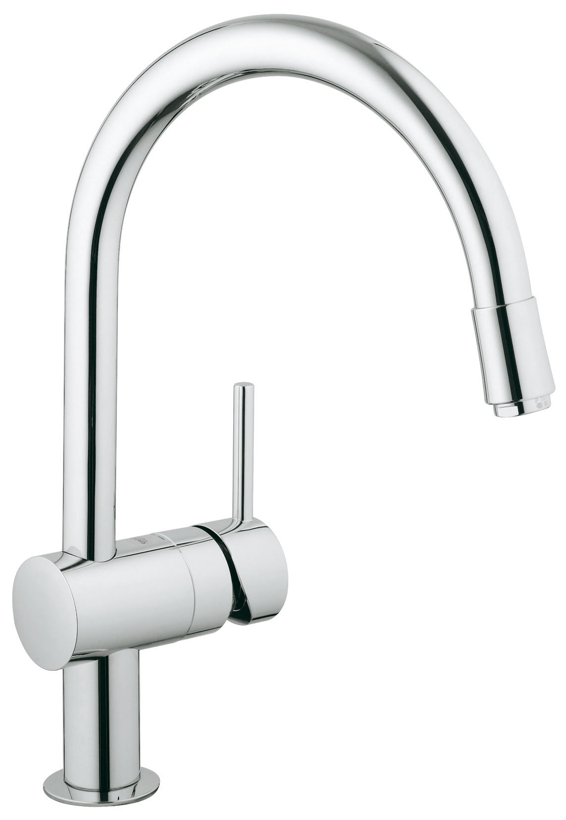 фото Смеситель для кухни с выдвижной лейкой grohe minta 32918000