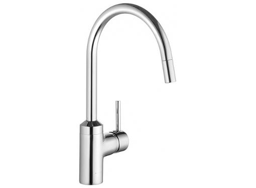 Изображение товара Кухонный смеситель KLUDI BOZZ с выдвижной лейкой, хром, Германия