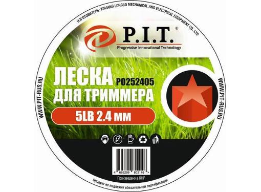 Изображение товара Леска для триммеров P.I.T. 2,4 мм 537,75 м звезда 4 шт