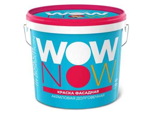 Изображение товара Краска фасадная WOW NOW белая, база А, 5л (О04070)