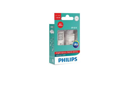 Изображение товара Светодиодная лампа PHILIPS 11065ULRX2 W21W 12V 2,5W красная сигнальная