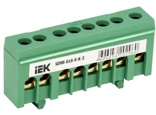 Изображение товара Шина PE IEK YNN10-69-8KD-K06 для электроустановок на DIN-рейку